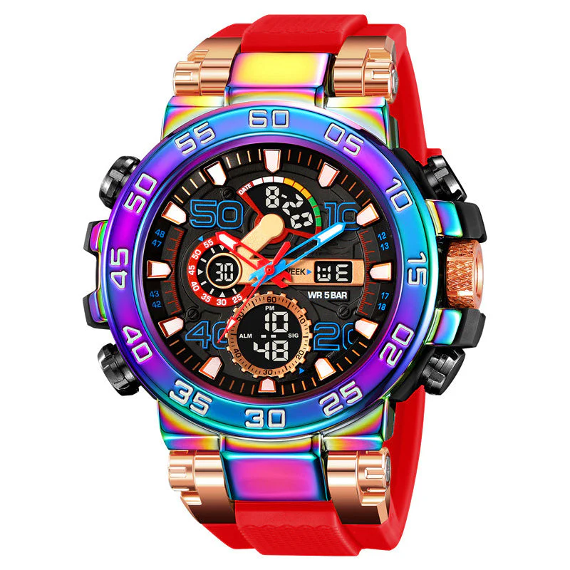 🎄Kerstdeal ALTIJD 50% KORTING!✨ Multifunctioneel LED Waterdicht Horloge – Dual Display, 50M Waterdicht & All-in-één Functies (Stijlvol & Duurzaam voor Dagelijks Gebruik!) - Image 17