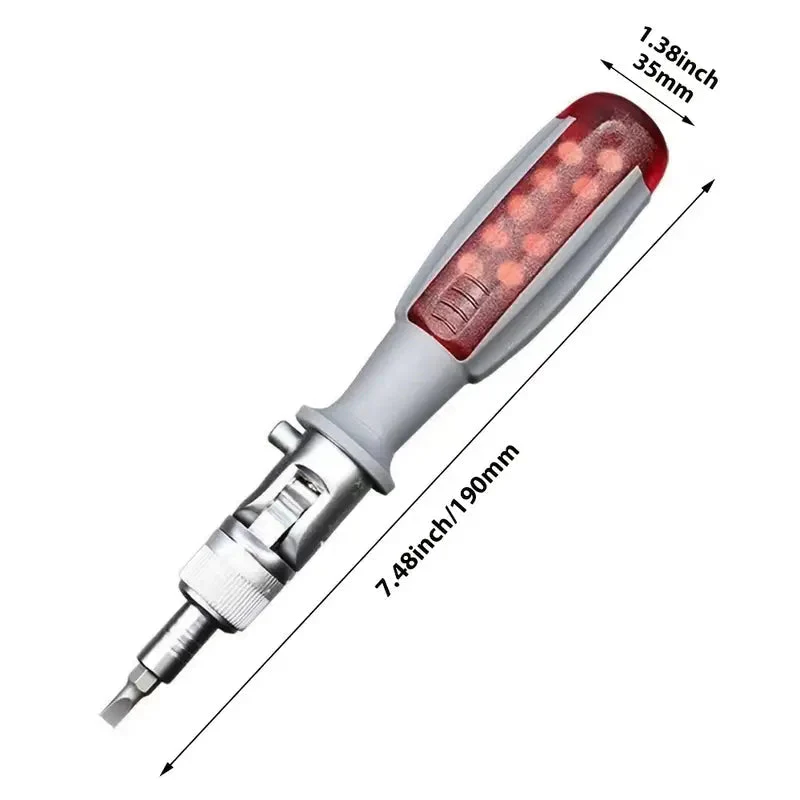 🖤Black Friday topper!50% KORTING✨ 10-in-1 Multifunctionele Schroevendraaier – 180° Draaibare Hoek, Zelfdraaiend Mechanisme & Magnetische Koppen (Perfect voor Smalle Ruimtes & Efficiënte Klussen!) - Image 4