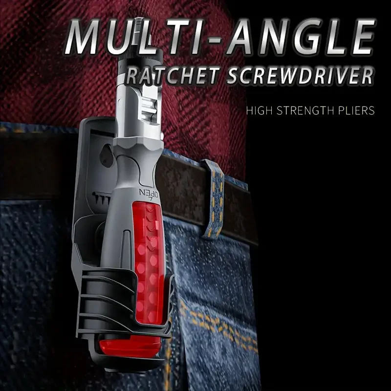 🖤Black Friday topper!50% KORTING✨ 10-in-1 Multifunctionele Schroevendraaier – 180° Draaibare Hoek, Zelfdraaiend Mechanisme & Magnetische Koppen (Perfect voor Smalle Ruimtes & Efficiënte Klussen!) - Image 8
