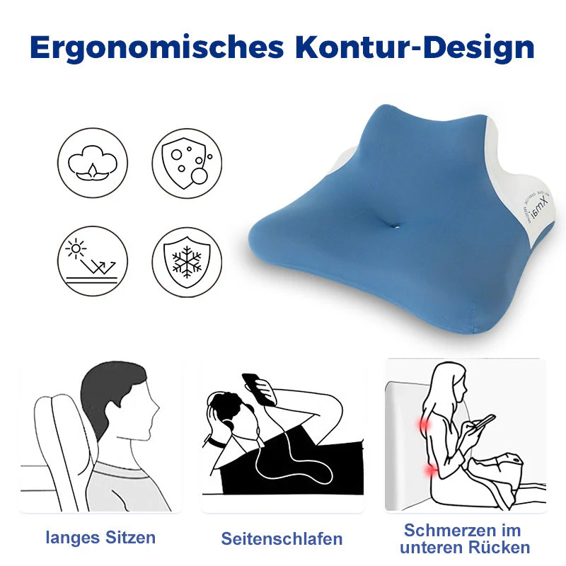 💤🪑 Multifunctioneel Ergonomisch Traagschuimkussen – Conturontwerp, Ademend Verkoelend & Voor Slaap + Langedurige Zitting! - Image 3