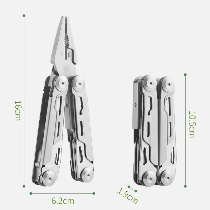 ✨ 12-in-1 Roestvrijstalen Opvouwbare Multitooltang – Alles-in-één Gadget, Duurzaam Staal & Compact Design (Perfect voor Outdoor & Thuis Reparaties!) - Image 9