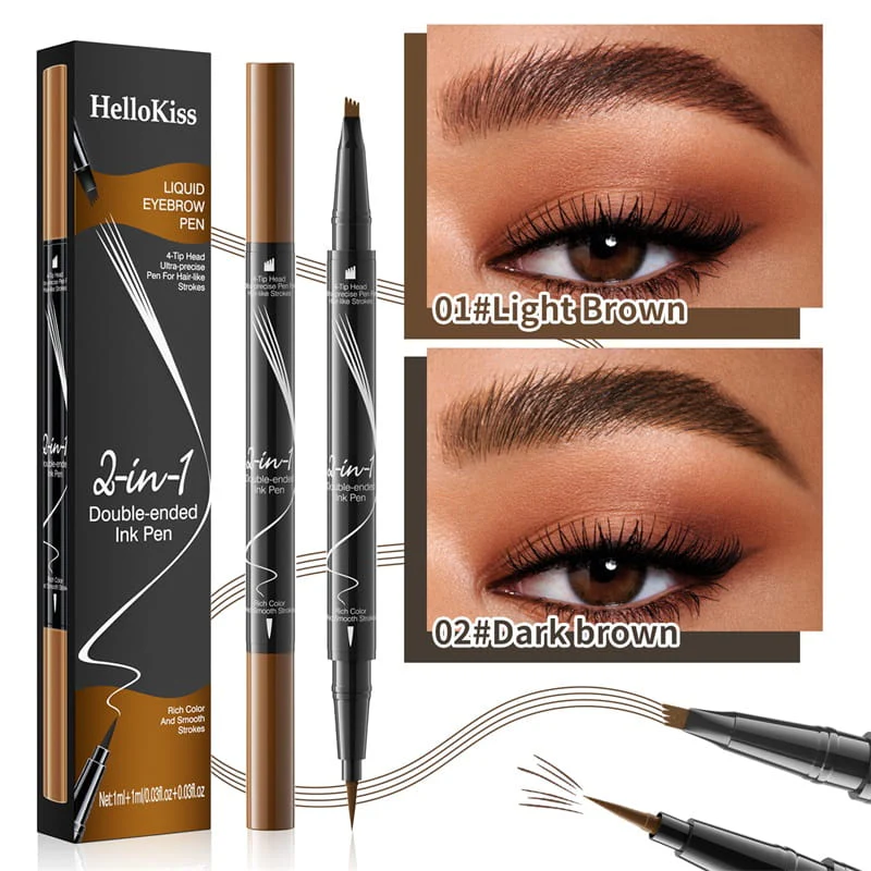 👁️ 2-In-1 Waterdichte Langdurige Oogpotlood - Perfecte Wenkbrauwen & Eyeliner! - Image 11