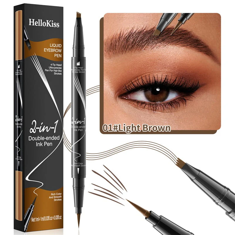 👁️ 2-In-1 Waterdichte Langdurige Oogpotlood - Perfecte Wenkbrauwen & Eyeliner! - Image 13