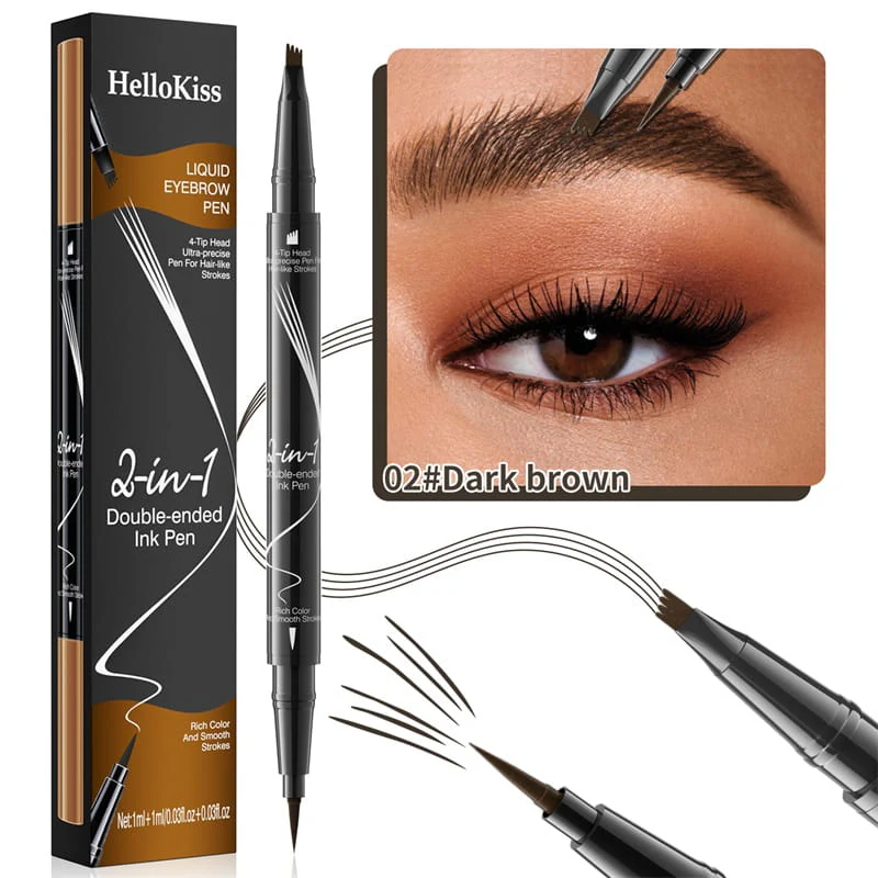 👁️ 2-In-1 Waterdichte Langdurige Oogpotlood - Perfecte Wenkbrauwen & Eyeliner! - Image 15