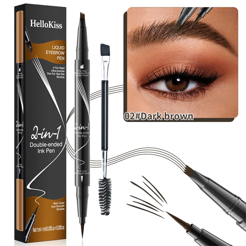 👁️ 2-In-1 Waterdichte Langdurige Oogpotlood - Perfecte Wenkbrauwen & Eyeliner! - Image 16