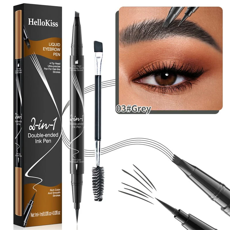 👁️ 2-In-1 Waterdichte Langdurige Oogpotlood - Perfecte Wenkbrauwen & Eyeliner! - Image 18