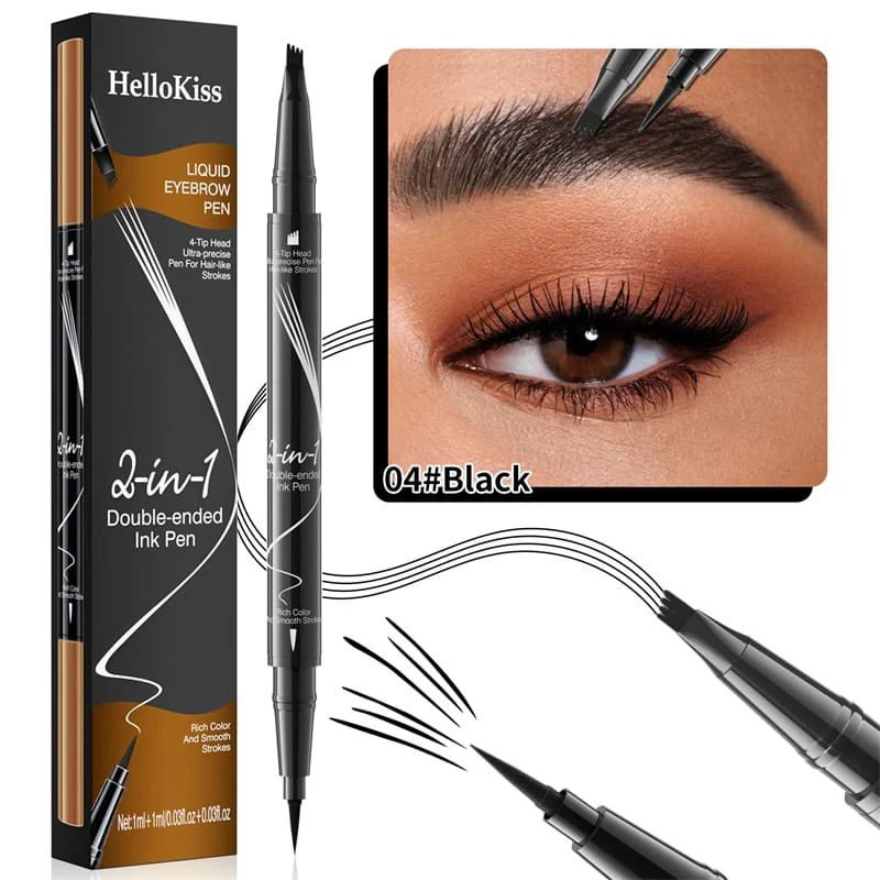 👁️ 2-In-1 Waterdichte Langdurige Oogpotlood - Perfecte Wenkbrauwen & Eyeliner! - Image 19