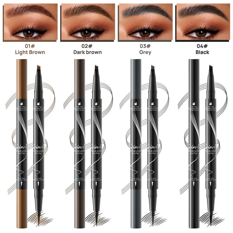 👁️ 2-In-1 Waterdichte Langdurige Oogpotlood - Perfecte Wenkbrauwen & Eyeliner! - Image 9