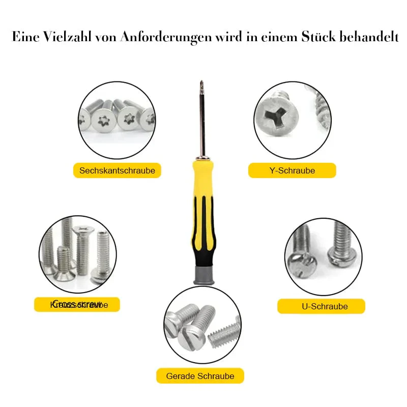 🖤Black Friday topper!50% KORTING✨ 6-in-1 Multifunctionele Schroevendraaierset – Hoogwaardig CR-V Staal & Magnetische Bits (Perfect voor Huishoudelijke Reparaties & Elektronica!) - Image 11