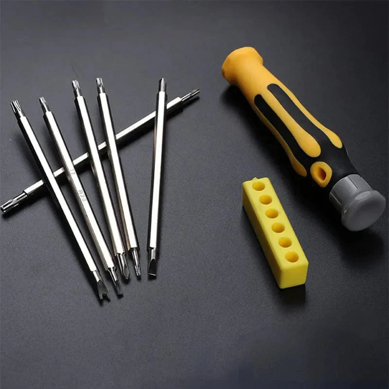 🖤Black Friday topper!50% KORTING✨ 6-in-1 Multifunctionele Schroevendraaierset – Hoogwaardig CR-V Staal & Magnetische Bits (Perfect voor Huishoudelijke Reparaties & Elektronica!) - Image 8
