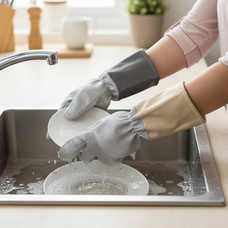 🎄Kerstdeal ALTIJD 50% KORTING!🧼Krasvrije Staaldraad Afwashandschoenen: Waterdicht + Hittebestendig – Efficiënt Schoonmaken Zonder Krassen！