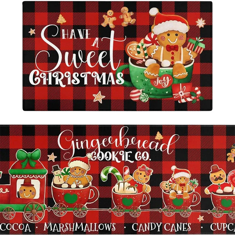 🎄❄️ Antislip Kerst Keukenmatten – Feestelijke Sneeuwpop Ontwerp, Duurzaam & Veelzijdig (Kerstdecoratie voor Keuken & Hal!) - Image 30
