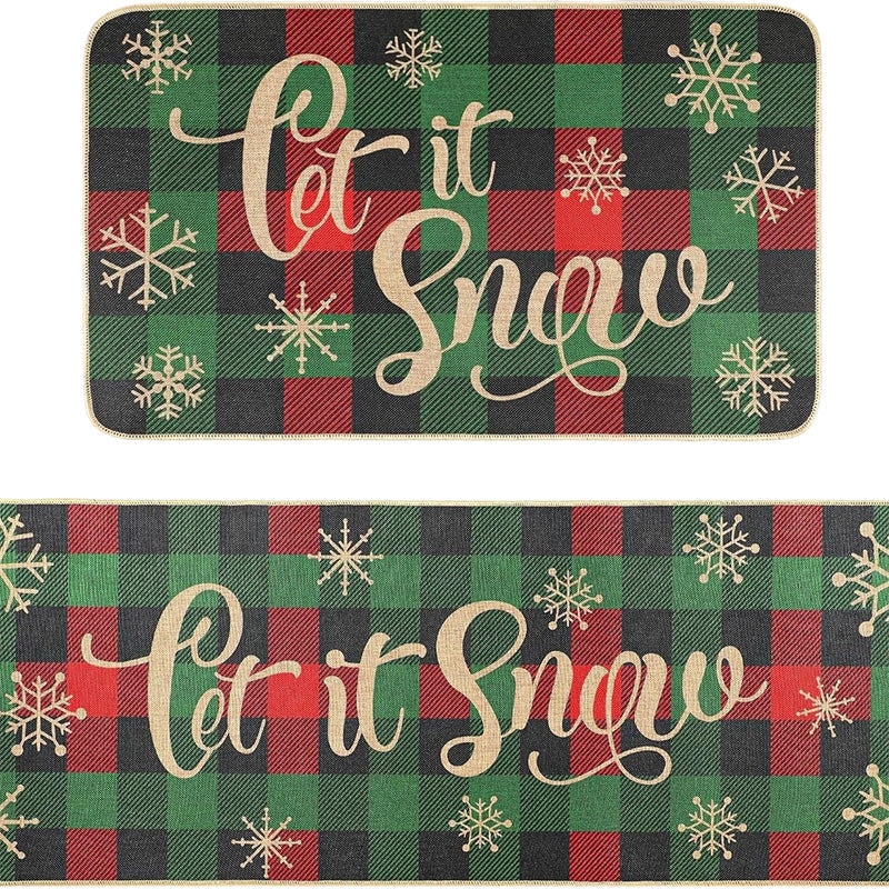 🎄❄️ Antislip Kerst Keukenmatten – Feestelijke Sneeuwpop Ontwerp, Duurzaam & Veelzijdig (Kerstdecoratie voor Keuken & Hal!) - Image 31