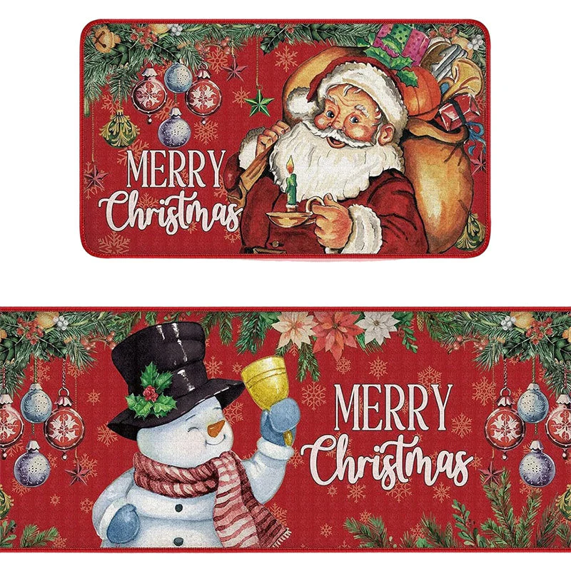 🎄❄️ Antislip Kerst Keukenmatten – Feestelijke Sneeuwpop Ontwerp, Duurzaam & Veelzijdig (Kerstdecoratie voor Keuken & Hal!) - Image 32