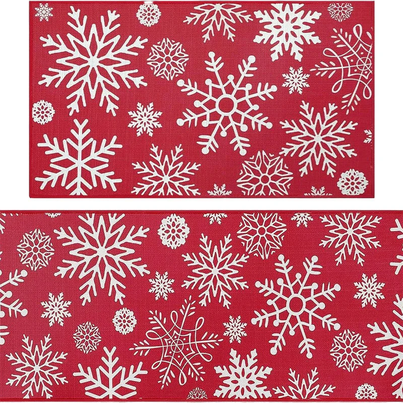 🎄❄️ Antislip Kerst Keukenmatten – Feestelijke Sneeuwpop Ontwerp, Duurzaam & Veelzijdig (Kerstdecoratie voor Keuken & Hal!) - Image 33