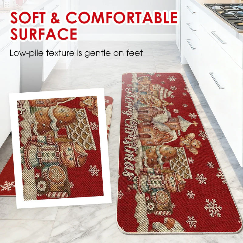 🎄❄️ Antislip Kerst Keukenmatten – Feestelijke Sneeuwpop Ontwerp, Duurzaam & Veelzijdig (Kerstdecoratie voor Keuken & Hal!) - Image 5