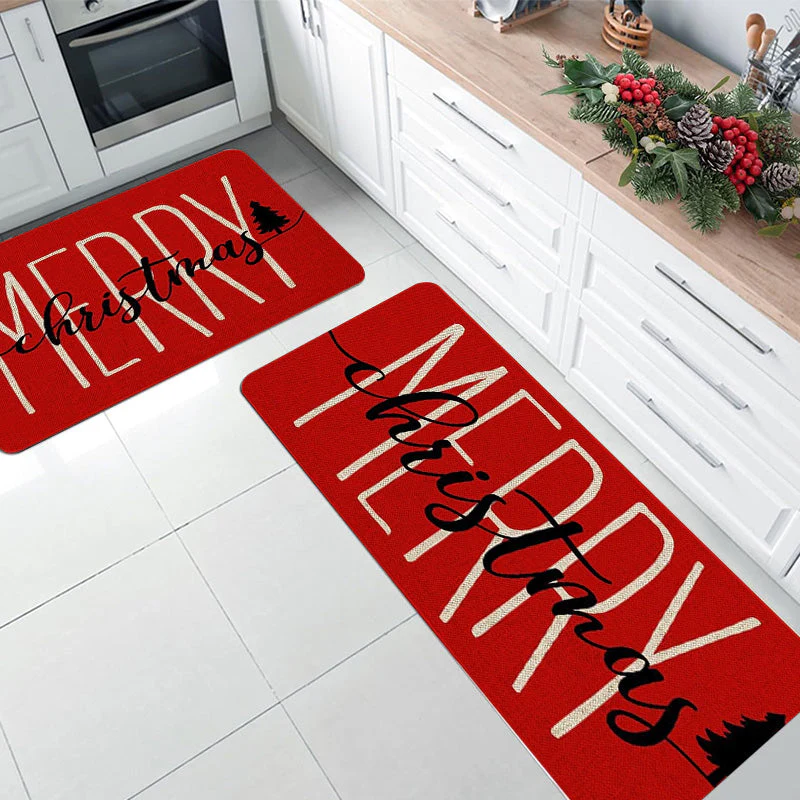 🎄❄️ Antislip Kerst Keukenmatten – Feestelijke Sneeuwpop Ontwerp, Duurzaam & Veelzijdig (Kerstdecoratie voor Keuken & Hal!) - Image 6