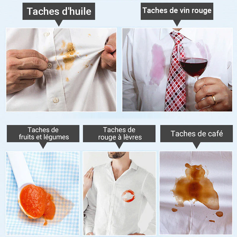 ✨ Draagbare Vlekkenverwijderaar Pen – Dubbele Kop, 3-Seconden Vlekken Weg & Plantenformule (Thuis & Op Reis Snel Schoon!) - Image 4