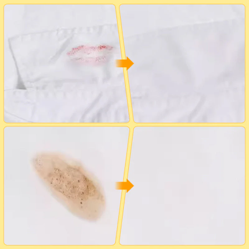✨ Draagbare Vlekkenverwijderaar Pen – Dubbele Kop, 3-Seconden Vlekken Weg & Plantenformule (Thuis & Op Reis Snel Schoon!) - Image 5