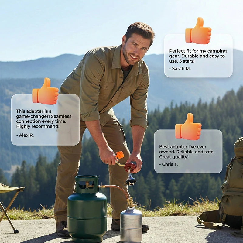 🎄Kerstdeal ALTIJD 50% KORTING!💰 Besparend Gasfles Adapter: Voor Outdoor & Thuis – Duurzame Metaalconstructie + Veilig Vulproces! - Image 6