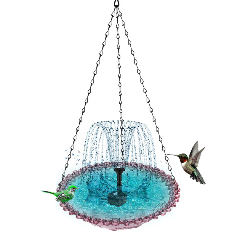🌞Fris De Lente In Met 50% Korting!🐦Hangende Vogelbad & Voederbak met Fontein – Trekt Vogels naar je Tuin & Verfraait je Buitenruimte! - Image 11