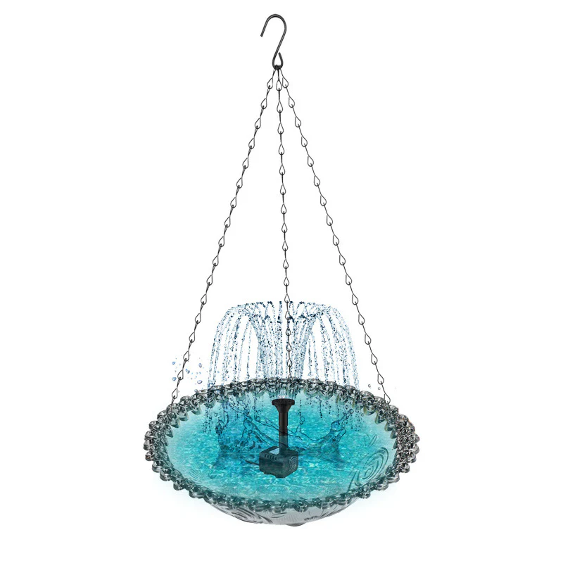 🌞Fris De Lente In Met 50% Korting!🐦Hangende Vogelbad & Voederbak met Fontein – Trekt Vogels naar je Tuin & Verfraait je Buitenruimte! - Image 12