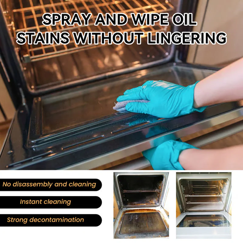 🎉Nieuwjaars Cadeau 50% KORTING!🧼Krachtige Oven- & Grillreinigingsspray: Effortloos Vet & Voedselresten Verwijderen – Zonder Hard Schrobben! - Image 4