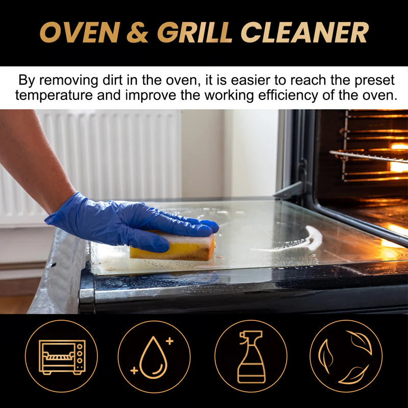 🎉Nieuwjaars Cadeau 50% KORTING!🧼Krachtige Oven- & Grillreinigingsspray: Effortloos Vet & Voedselresten Verwijderen – Zonder Hard Schrobben! - Image 7