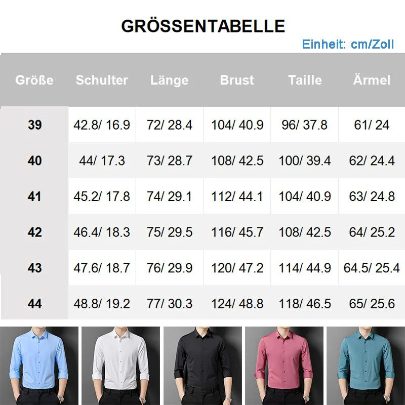 🌞Fris De Lente In Met 50% Korting!👔Herenoverhemd Slim Fit | Hoge Elasticiteit & Kreukherstellend | Stoomvrij Onderhoud | Ademend Nylon-Spandex Mix - Image 8
