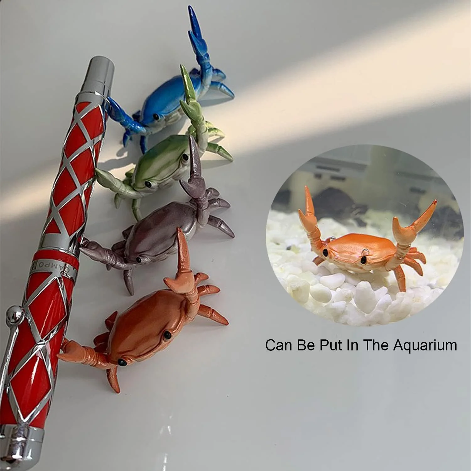 🎉Nieuwjaars Cadeau 50% KORTING!🦀Schattige Krab Pennenhouder - Multifunctioneel (Pennen, Sleutels, Bril) & Decoratief: Perfect Als Kantoorcadeau! - Image 2