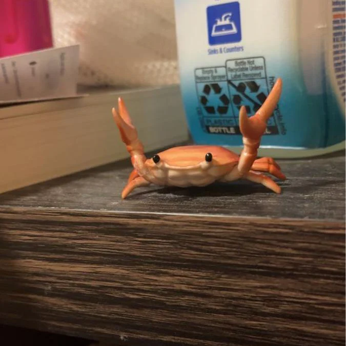 🎉Nieuwjaars Cadeau 50% KORTING!🦀Schattige Krab Pennenhouder - Multifunctioneel (Pennen, Sleutels, Bril) & Decoratief: Perfect Als Kantoorcadeau! - Image 4