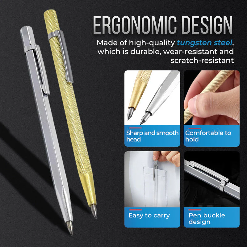 🎉Nieuwjaars Cadeau 50% KORTING!🛠️Wolfraamstaal Marker & Snijpen: Duurzaam & Nauwkeurig – Snij Tegels/Glas & Markeer Metaal Eenvoudig! - Image 2