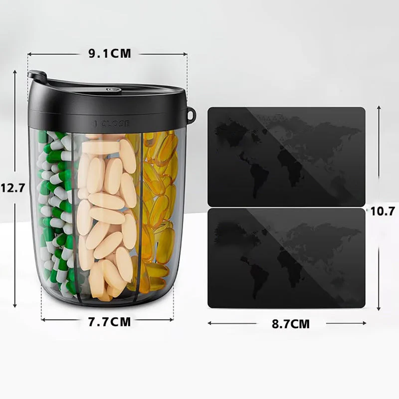 Pillendispenserfles met 6 compartimenten - Image 8