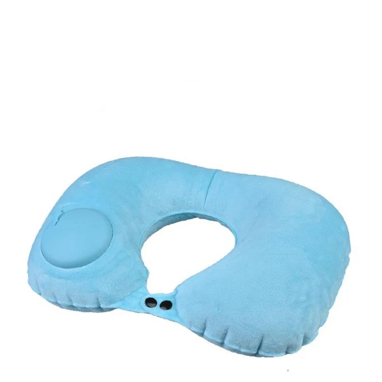 🎉Nieuwjaars Cadeau 50% KORTING!🚄Opblaasbaar U-vormig Reiskussen (Pers Type) - Ingesloten Pomp (30s Opblazen) + Compact Draagbaar: Comfortabel Tijdens Trein/Autoreizen! - Image 12