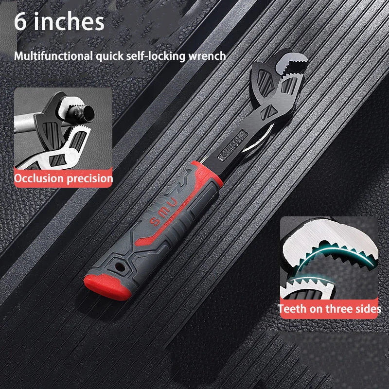🎉Nieuwjaars Cadeau 50% KORTING!🔧6-inch Industriële Multifunctionele Zelfborgende Pijptang – Eenzijdig Bedienbaar & Sterke Grip: Perfect Voor Loodgieterswerk/Constructie! - Image 12