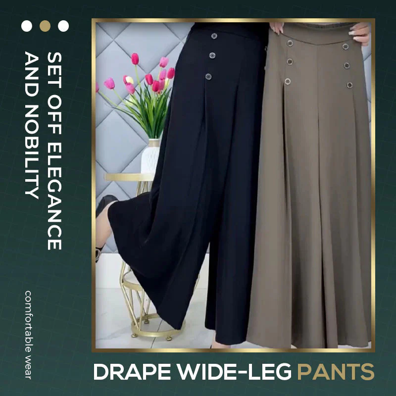 💥Uitverkoop 49% korting💕Comfortabele & huidvriendelijke geplooide broek met wijde pijpen - Image 10