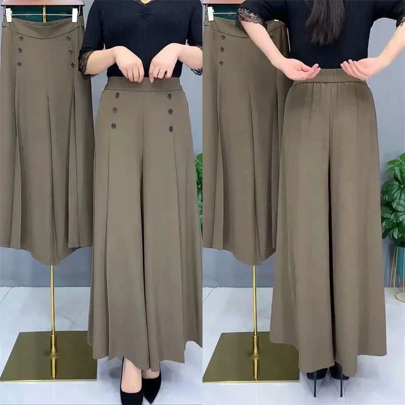 💥Uitverkoop 49% korting💕Comfortabele & huidvriendelijke geplooide broek met wijde pijpen - Image 11