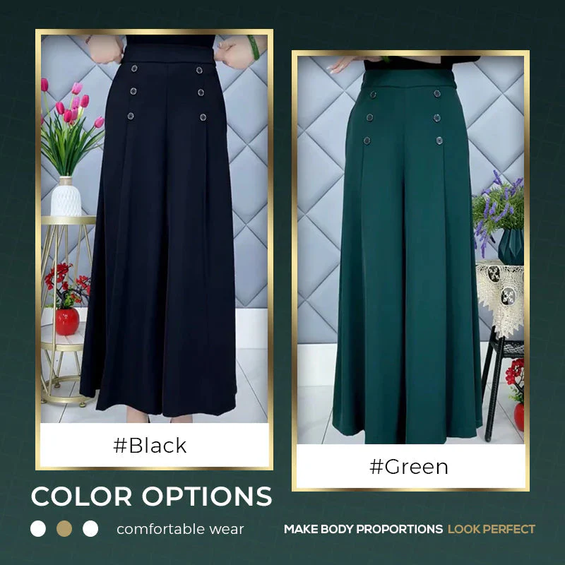💥Uitverkoop 49% korting💕Comfortabele & huidvriendelijke geplooide broek met wijde pijpen - Image 5