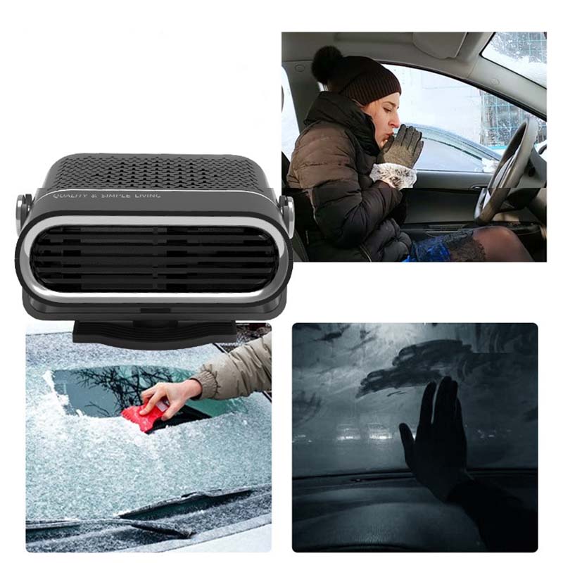 🚗🔥 2-in-1 Draagbare Autoverwarming met 360° Rotatie – Snel Ontdooien, Verwarming & Ventilatie, Stil & Draagbaar voor Winter & Zomer! - Image 5