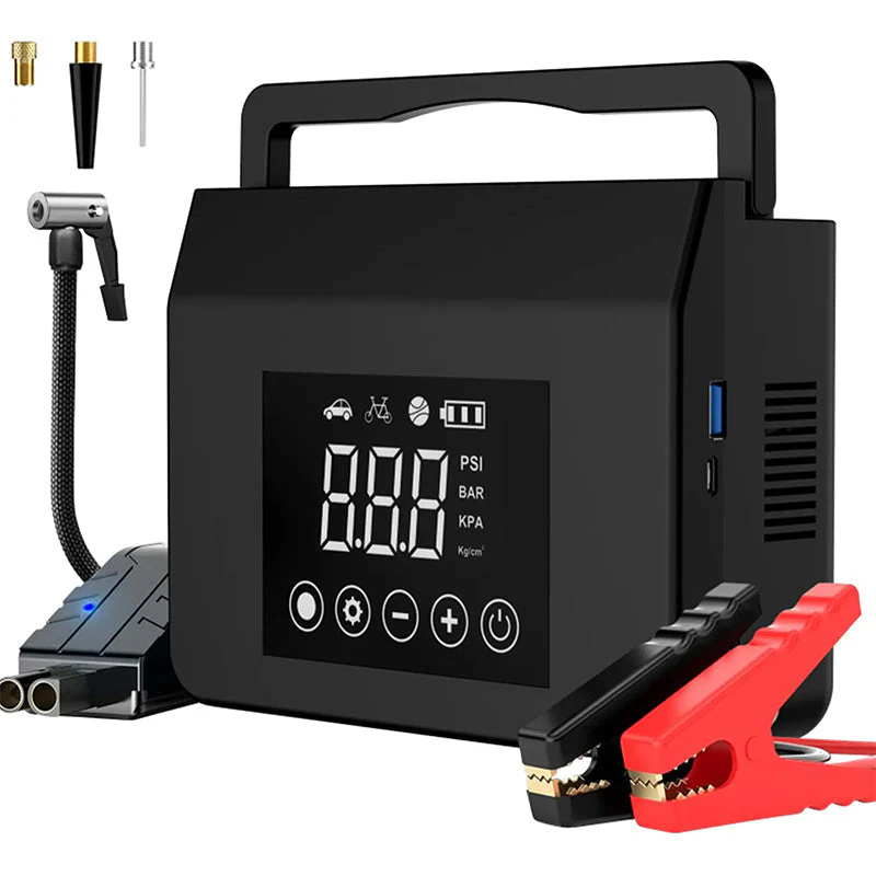 💘Valentijnsaanbieding: 50% Korting! 🚗Draagbare 2-in-1 Auto-Startbooster & Luchtcompressor – 4000A Piekstroom & 150 PSI Snel Oppen! - Image 7