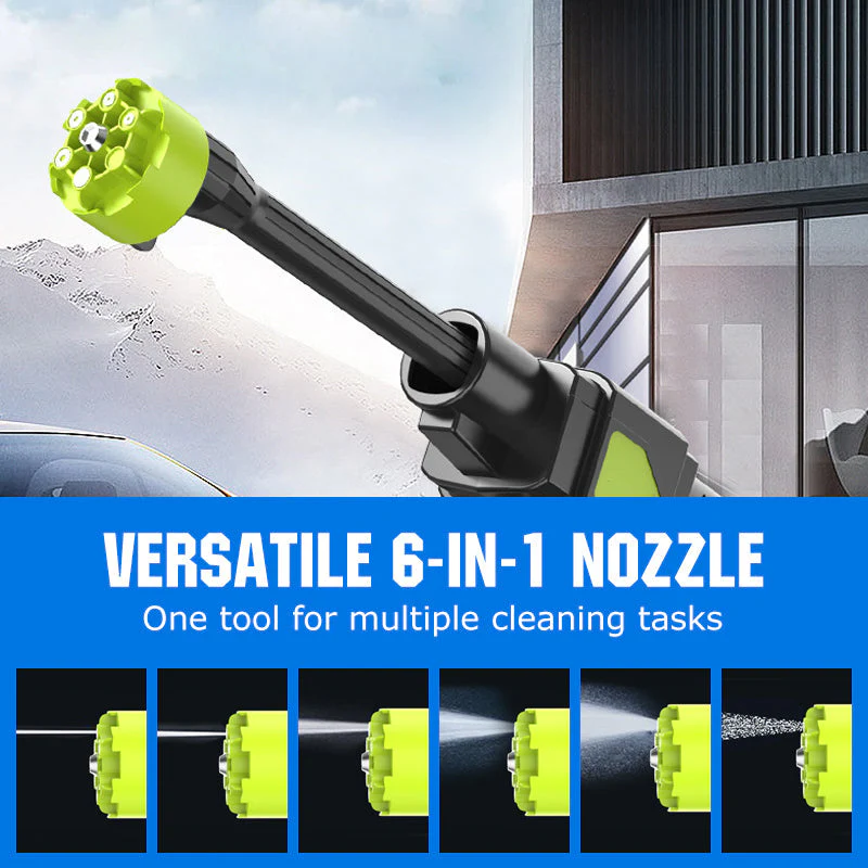 🎄Kerstdeal ALTIJD 50% KORTING!🚿 6-in-1 Draagbare Draadloze Hogedrukreiniger: Zelfaansuigende Waterbron + 60 Minuten Accu – Perfect Voor Auto & Outdoor Schoonmaak！ - Image 5