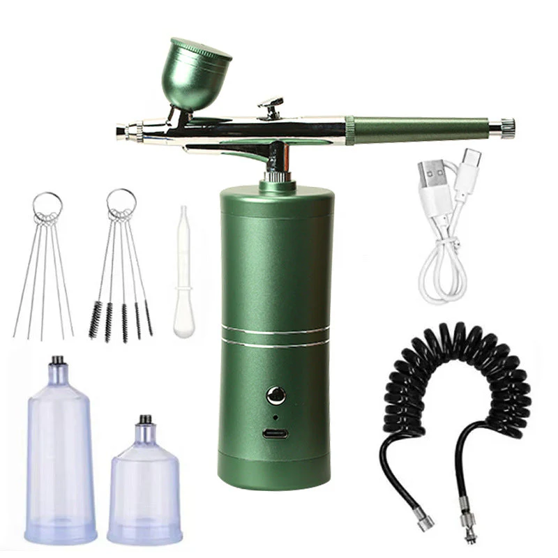 🎉Nieuwjaars Cadeau 50% KORTING!🎨Draadloze Draagbare Airbrushset met Compressor – Nauwkeurig Schilderen Overal, Altijd!