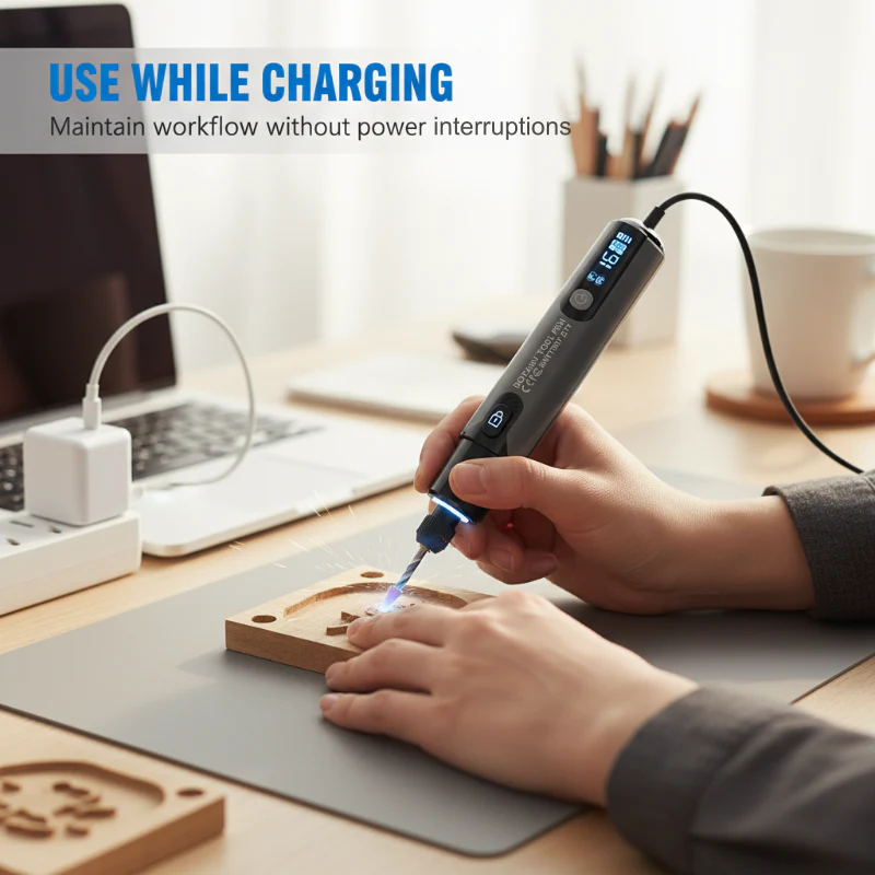 💘Valentijnsaanbieding: 50% Korting! 🪛Draagbare Elektrische Polijst- & Slijpset – 6 Snelheden, 16.000 RPM & Veilig Werk! - Image 2