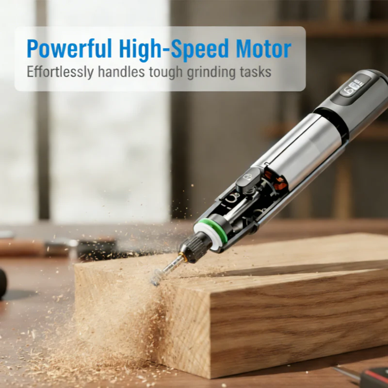 💘Valentijnsaanbieding: 50% Korting! 🪛Draagbare Elektrische Polijst- & Slijpset – 6 Snelheden, 16.000 RPM & Veilig Werk! - Image 3