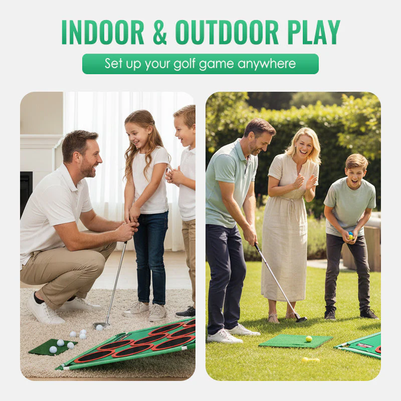 Draagbare golfdoelspel set⛳️👨👩👧👦 Draagbare Golfdoelspel Set voor Kinderen – Ontwikkelt Motorische Vaardigheden, Veelzijdig & Gemakkelijk te Installeren(Perfect voor Gezinsspanning!) - Image 3