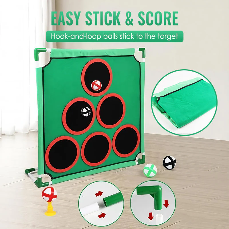 Draagbare golfdoelspel set⛳️👨👩👧👦 Draagbare Golfdoelspel Set voor Kinderen – Ontwikkelt Motorische Vaardigheden, Veelzijdig & Gemakkelijk te Installeren(Perfect voor Gezinsspanning!) - Image 6