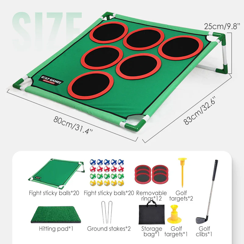Draagbare golfdoelspel set⛳️👨👩👧👦 Draagbare Golfdoelspel Set voor Kinderen – Ontwikkelt Motorische Vaardigheden, Veelzijdig & Gemakkelijk te Installeren(Perfect voor Gezinsspanning!) - Image 7