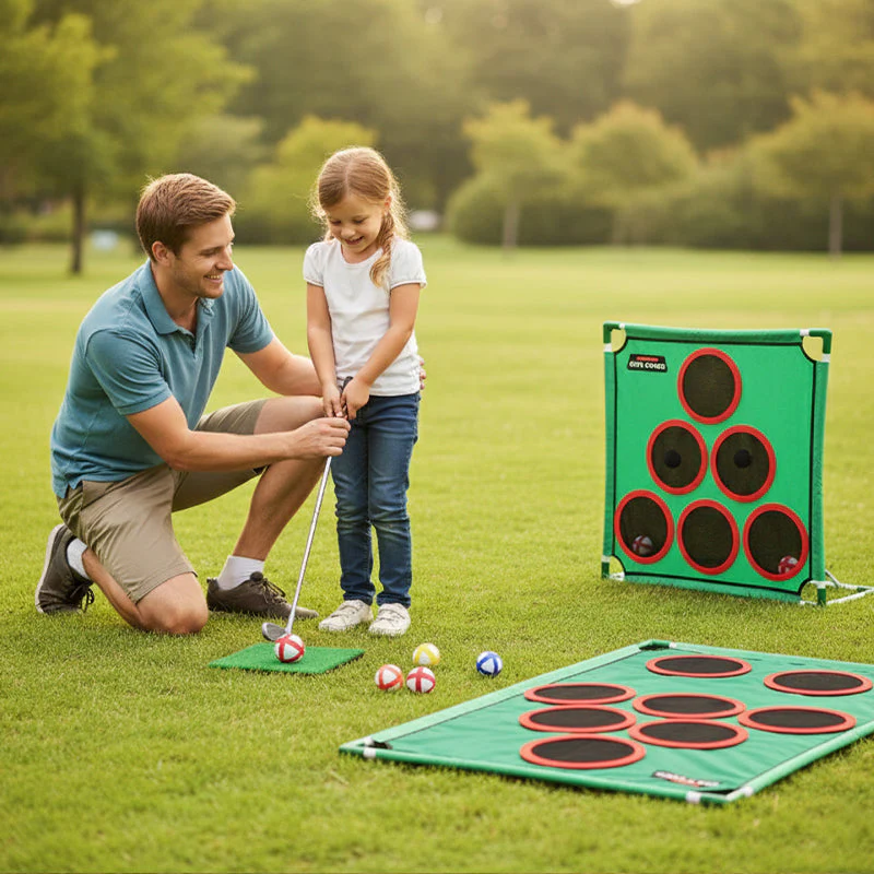 Draagbare golfdoelspel set⛳️👨👩👧👦 Draagbare Golfdoelspel Set voor Kinderen – Ontwikkelt Motorische Vaardigheden, Veelzijdig & Gemakkelijk te Installeren(Perfect voor Gezinsspanning!) - Image 8