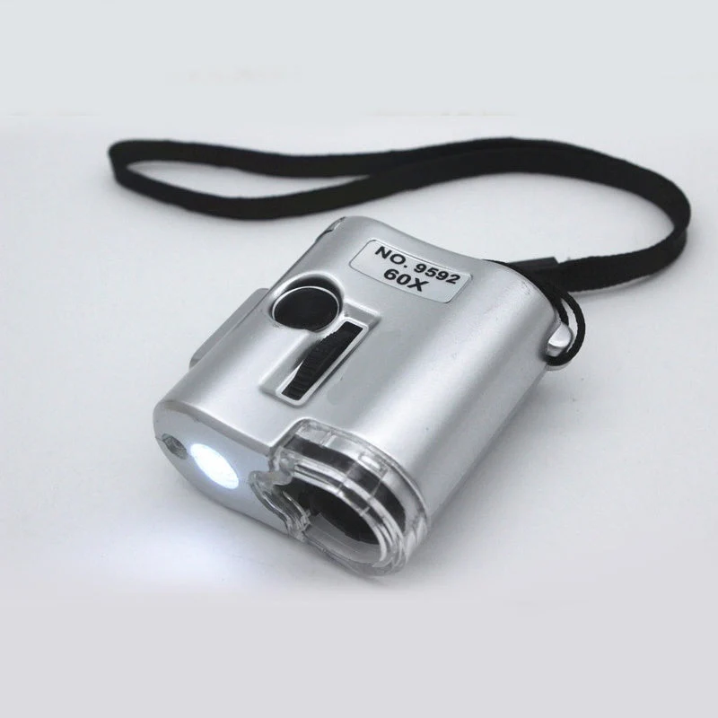 🎄Kerstdeal ALTIJD 50% KORTING!🔍 Draagbare Handmicroscoop (60X) met LED & UV-Verlichting: Compact Dual-Licht voor Detailinspecties！