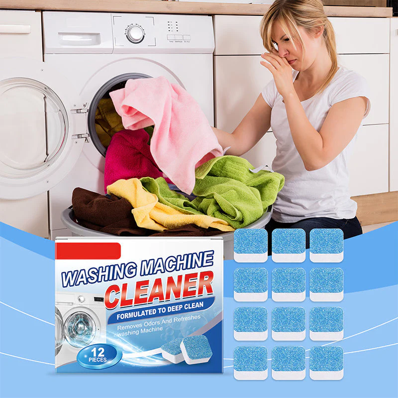 🎉Nieuwjaars Cadeau 50% KORTING!🧼Krachtige Wasmachine Reinigingstabletten: Diep Reiniging + Geurverwijdering – Verleng Levensduur Van Je Machine!